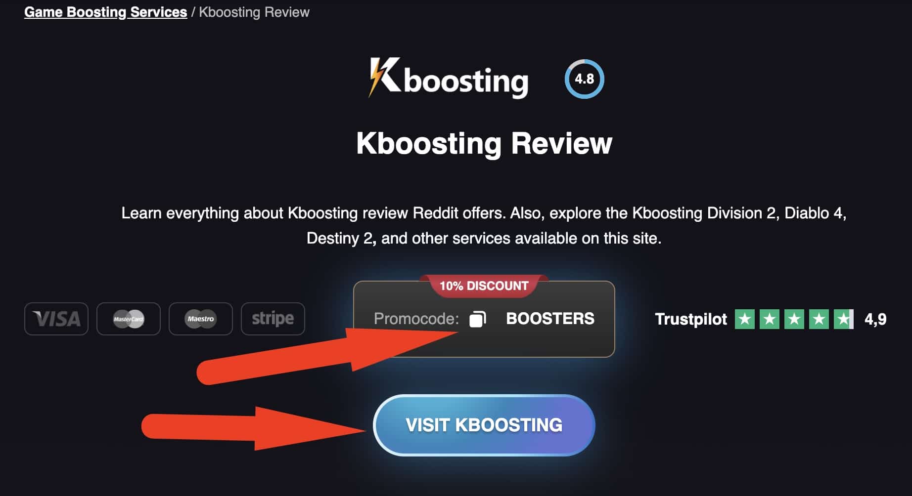 copy Kboosting promo code