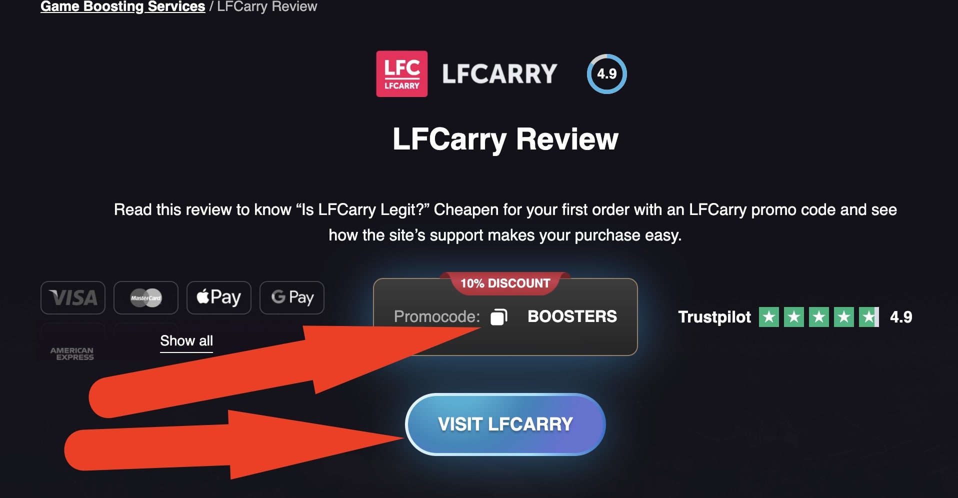 lfcarry copy promo code